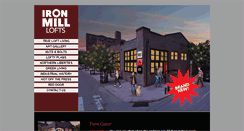 Desktop Screenshot of ironmilllofts.com